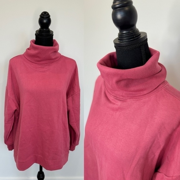 GAP Cotton Blend Cowl Neck Pink Women’s Sweater (Small) - Picture 1 of 6